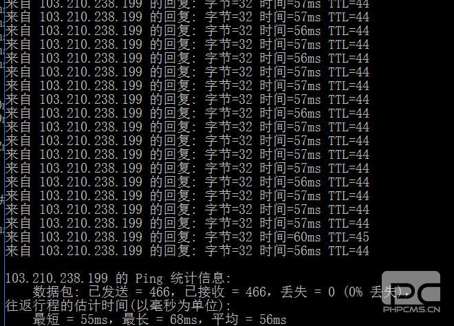 群英主机的ping值